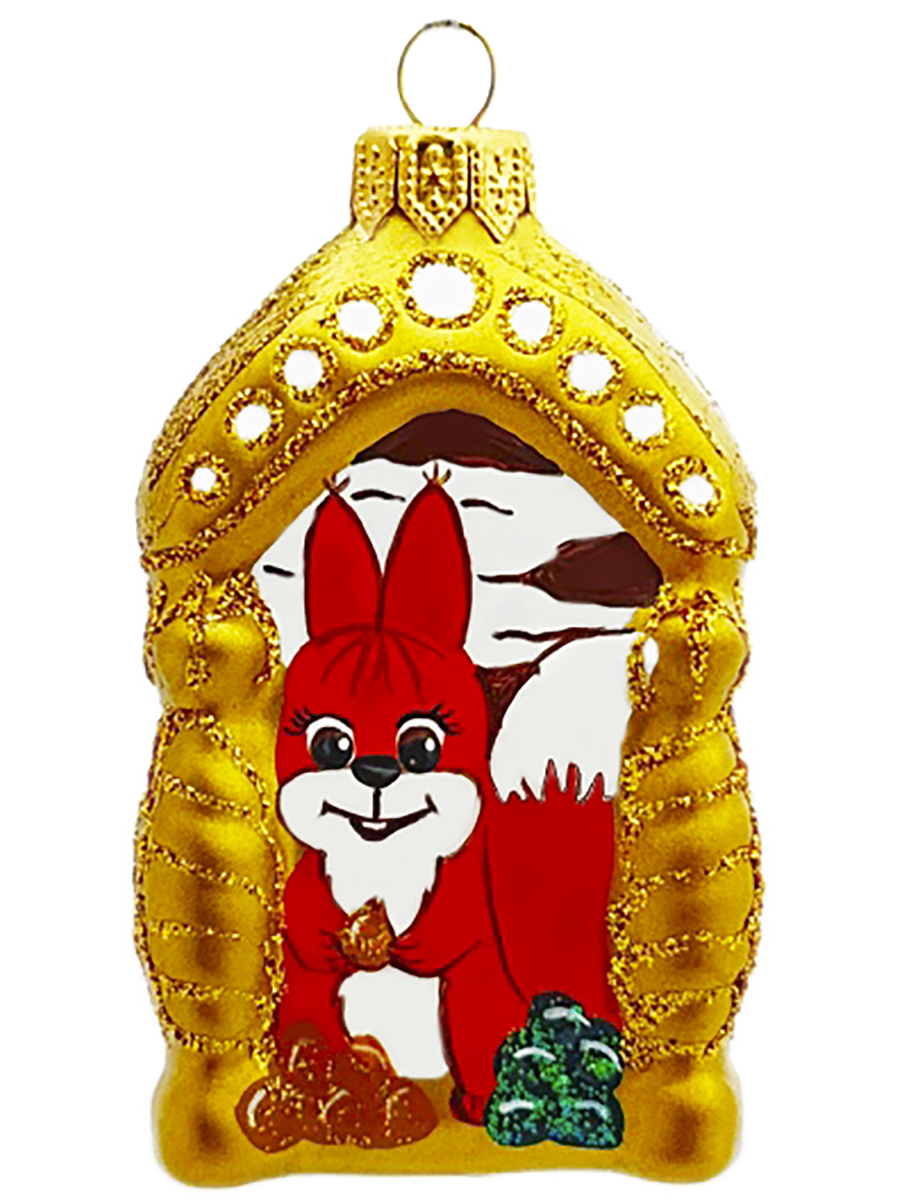 Елочное украшение Белка в домике 161508201